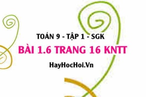 Bài 1.6 trang 16 Toán 9 tập 1 Kết nối tri thức SGK
